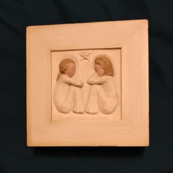 Demdaco Cream and Brown Friendship Art - Picture 1 of 5